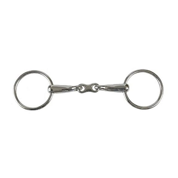 Jacks Imports 120-5 French Loose Ring Snaffle Bit - 5 in.