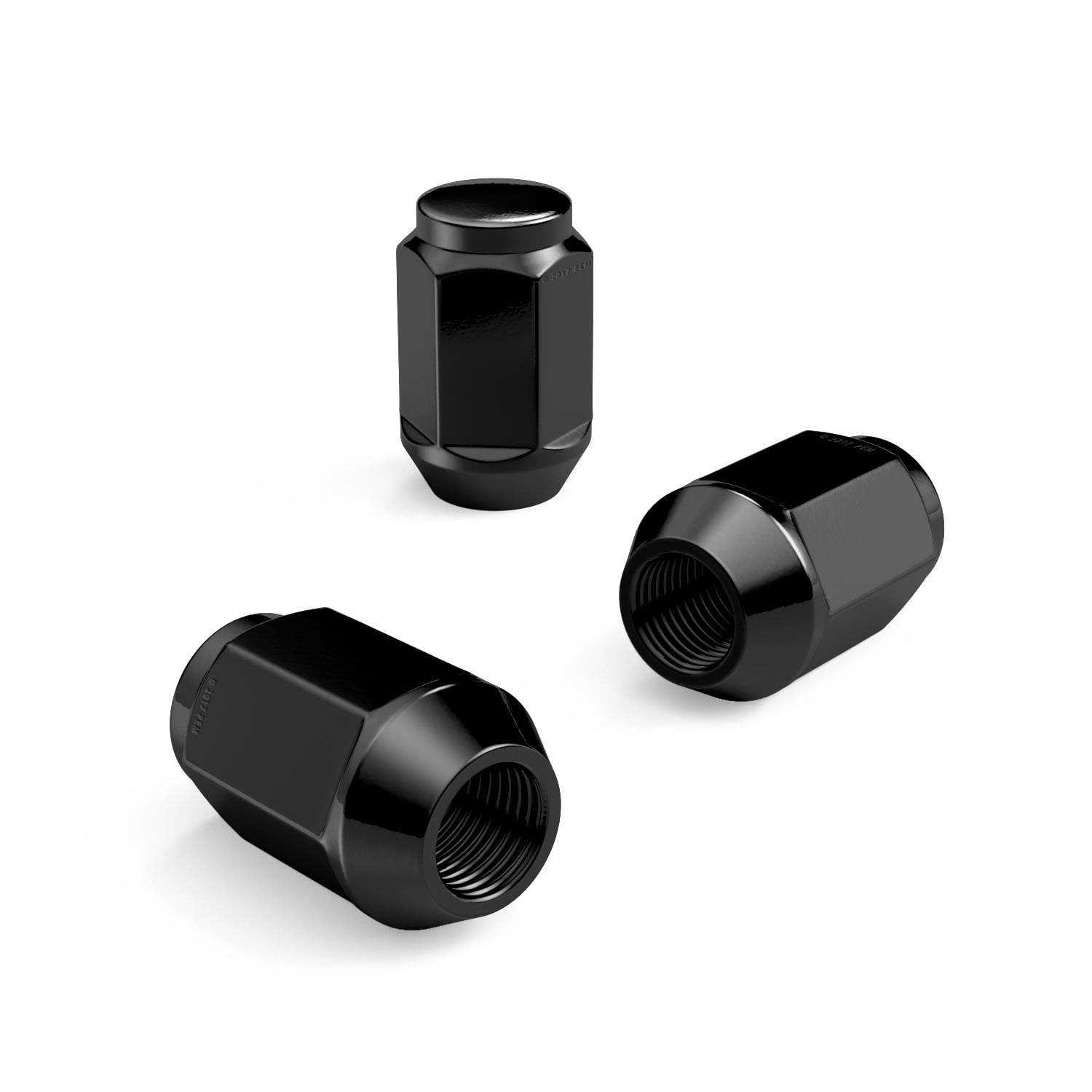 StanceMagic - 23pcs Black 1/2x20 Bulge Closed End Lug Nuts - Cone Seat, 1.4 inch Length, 13/16" 21mm Hex - Compatible with Jeep Wrangler TJ JK Cherokee XJ Wrangler Liberty Rubicon CJ5 CJ7 ZJ WJ WK