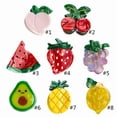 thumbnail image 3 of Internet Celebrity Taking Photo Side Bangs Hair Claw with Mini Fruit Shape Hair Catch for Woman Teens Braids Side Bangs, 3 of 13