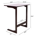 thumbnail image 3 of SalonMore Canapé Table Table de Côté Console Snack TV Café Plateau PC Ordinateur Portable Bureau en Forme de L, 3 of 5