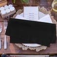 thumbnail image 1 of Minkissy 4pcs Party Cloth Napkins Black Polyester Reusable Table Decor For Adults Wedding, 1 of 6