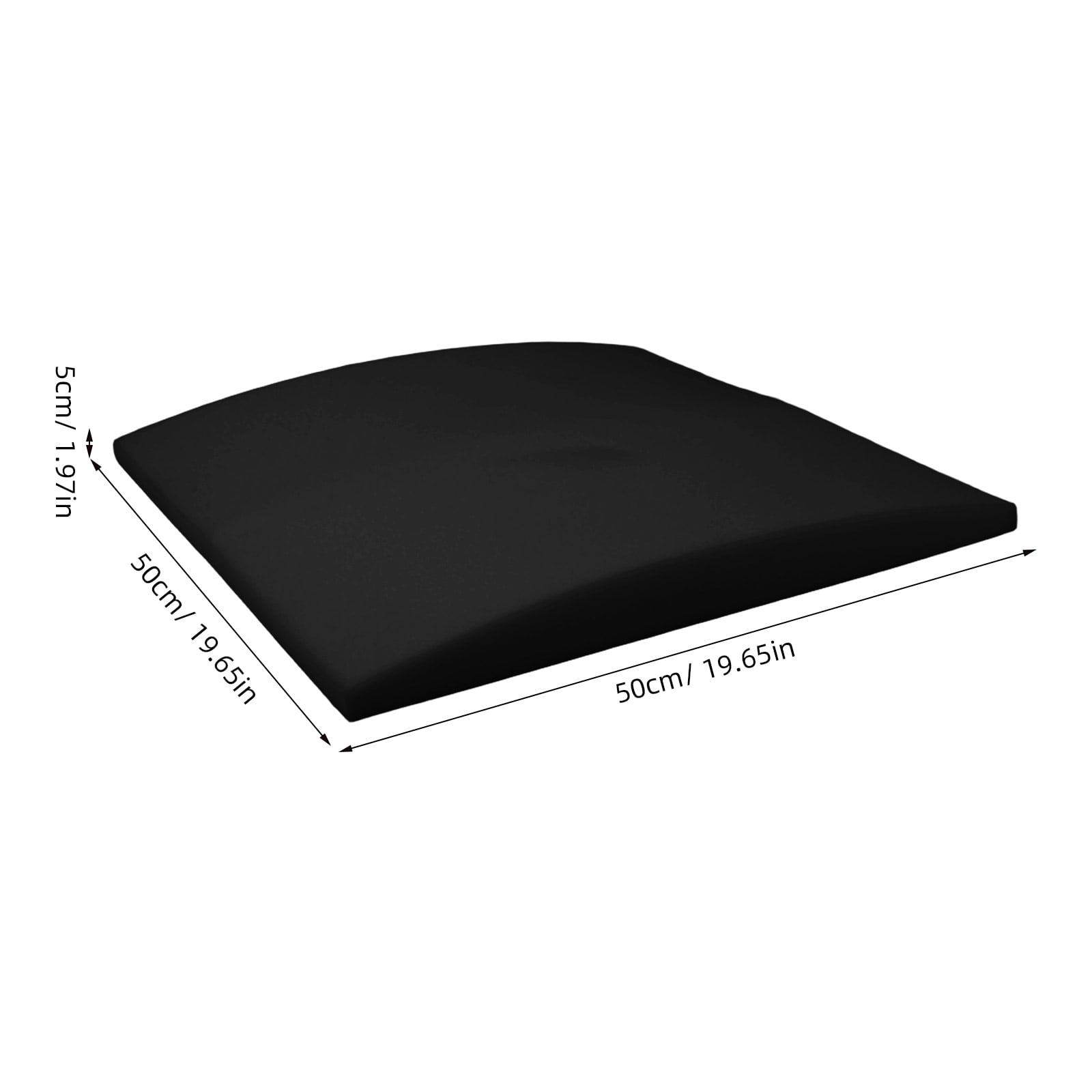 DEEPCRAFF High Density Firm Black Sofa Support Cushion Insert for Sagging Couch Restoration and Comfort Enhancement