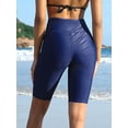 thumbnail image 6 of Charmo Womens Tummy Control Swim Bottoms Dot High Waisted Board Shorts Built-in Liner, 6 of 6