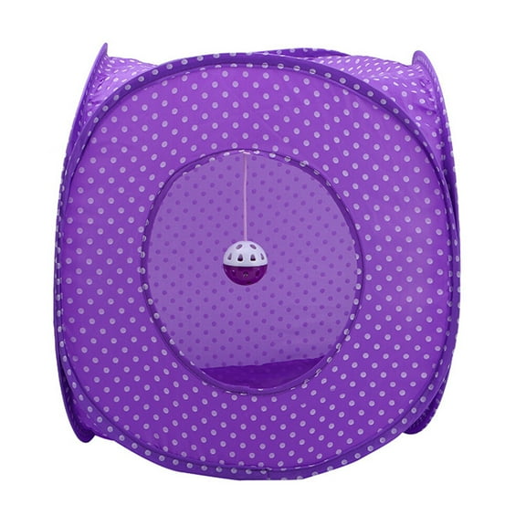 Sipeihong cat tunnel Collapsible Cat Tunnel Foldable Kitten Polka Dot Tent Portable Cat Toys for Kittens Puppies Rabbits and Other Small Pets