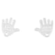 thumbnail image 3 of Colgante de la mano 50 piezas etiqueta hecha a mano con forma de en forma de colgante de plata blanco, 3 of 9
