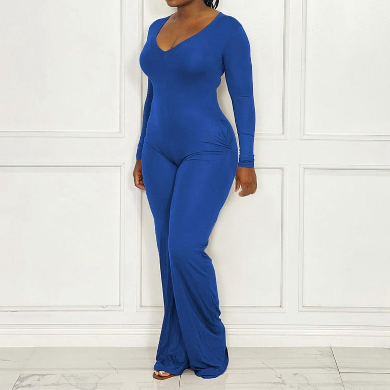 EHQJNJ Female Long Sleeve Jumpsuit for Women Tummy Control Women's