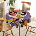 thumbnail image 6 of The Powerpuff Girls Round Tablecloth Print Decorative Table Cover Washable Table Cloths for Dining Party Picnic 60x60in, 6 of 8