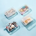 thumbnail image 5 of 8 Packs 3.8x2.6x1.2 Inches Clear Plastic box Containers with Buckle Lids for Beads Coins Safety Pins and Other Craft Jewelry Watch Findings, 5 of 9