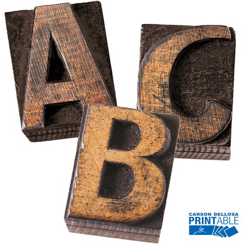 industrial chic bulletin 4 board printable letters walmart com