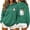 Green, variant on Aboser Womens Spooky Pullover Hoodies Halloween Party Shirts Cute Long Sleeve Tops Lightweight Cozy Hooded Sweatshirts with Pockets
