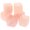 Pink, variant on HERFIER 6 pcs Whiskey Quartz Stones Reusable Ice Cubes Quartz Stone Ice Cube for Drinks 0.79x0.79x0.79in