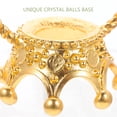 thumbnail image 3 of MasteelfCA 2pcs Crown-design Crystal Ball Base Crystal Ball Display Base Sphere Holder, 3 of 7