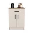 thumbnail image 4 of Pemberly Row Cabinet with 1-Drawer 2 Interior Shelves 2 Doors in Beige, 4 of 8