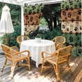 thumbnail image 4 of Outdoor Curtains for Patio Waterproof, Dark Sage Green Brown Outdoor Privacy Panels Grommet, Farmhouse Dog Paw Vintage Blackout Outside Curtains for Porch/Cabana/Pergola/Gazebo 54"x95", 1 Panel, 4 of 8