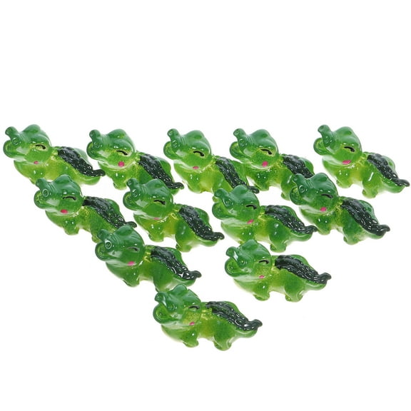 Phenofice Synthetic Resin Mini Animal Figures Set, 12 Pieces Crafts, Small Decorative Figurines 1.22x0.71x0.55 Inch