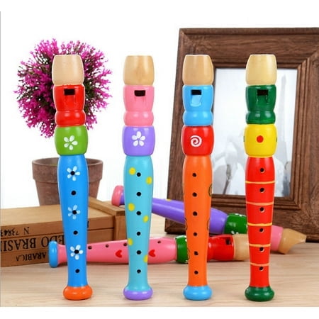 Colorful Wooden Trumpet Buglet Hooter Bugle Educational Toy For Kids Toddler for Boys Carnival Games Vintage Big Worm on A String Begin Again Puzzles Bilingual Farm Girl Vintage 1 Kid Wooden Division