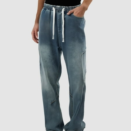 MHFRRA Bootcut Jeans for Men Men s Jeans for Casual Wear Stylish Flared Pants for Every Occasion Versatile Solid Color Design for Spring Summer and Autumn Size XL