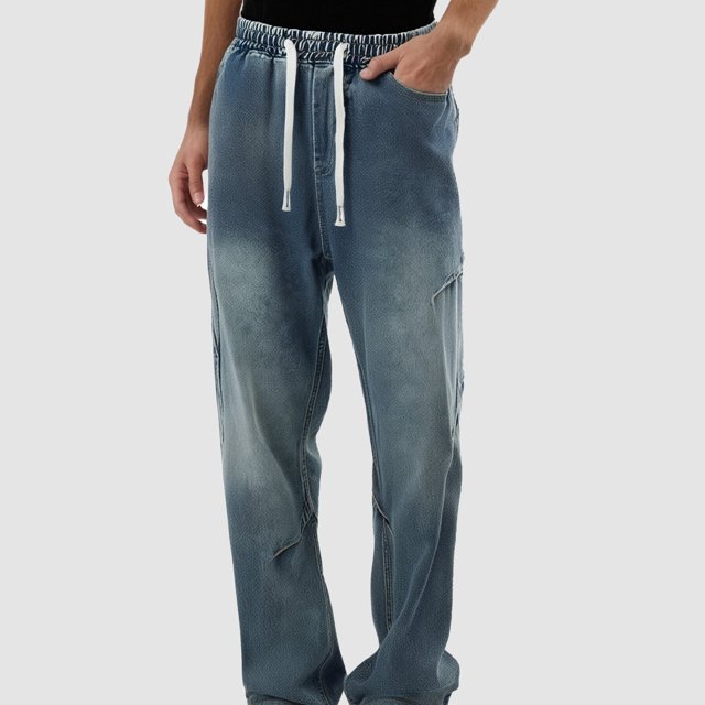 WILLBEST Jeans Mujer Pantalones Vaqueros Casuales Acampanados para Hombre, 2025 Pantalones de Mezclilla de Color Sólido, Versátiles y Cómodos para Uso Diario En Primavera, Verano y Otoño. Grande