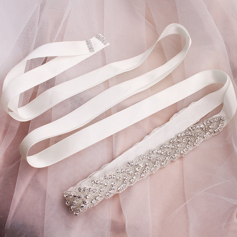 Hand Sewing Crystal Wedding Dress Belt Beautiful Bridal 