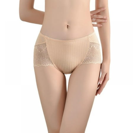 

Summark Women s Underwear Cotton Seamless Stripes Panties Low Waist M-2XL Plus Size