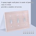 thumbnail image 4 of Dailycode Light Switch Plate Covers 2 Gang Wall Plate Plastics Outlet Covers for Kitchen Home Office Decor Light Pink, 4 of 8