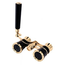 Black 3X25 Opera Binocular Coated Lens Telescope Opera Glasses Coated Theater Glass Lady Glass Handle Women Girls Gifts