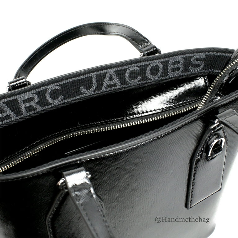 Marc Jacobs Small Black Leather Tote Crossbody Bag