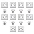 thumbnail image 1 of Uxcell 10Pcs Tapa Final de Perfil, Aleación de Zinc Serie 2020 Estándar UE Soporte de Tapa Final de Extrusión de Aluminio con Tornillos para Estante de Almacenamiento, Plata, 1 of 7