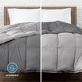 thumbnail image 3 of Bare Home 1800 Collection Reversible Down Alternative Comforter, All-Season, Twin/Twin-XL, Gray/Light Gray, 3 of 10