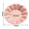 thumbnail image 2 of BalsaCircle 25 Rose Gold Geometric Round 7" Metallic Disposable Salad Paper Plates Tableware, 2 of 7