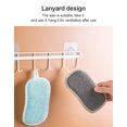 thumbnail image 4 of 4 Pcs Kitchen Dish Cloth Nonstick Oil Scouring Pad Oil Cleaning Cloth Washing Cloth Double Sided Kitchen Sponge Cleaning Cloth, Blue, 4 of 8