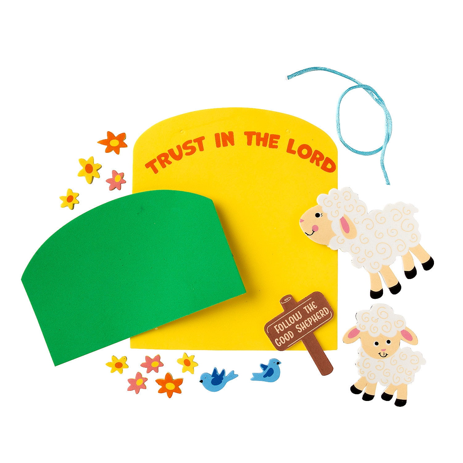 Spirit Of The Lord Sign Craft Kit - Patriotic 4th Of July Craft For Kids, 12 Pack, DIY Hanging Decor