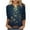 Blue-1, variant on Feancey 3/4 Sleeve Womens Tunic Tops Christmas Plus Size Tshirts Holiday Casual Snowflake Print Graphic Tees Comfy Round Neck Party Blouse Blue XXL