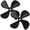 Black, variant on NUTEDOM 1 pair of Rc Boat Supply Rc Boat Propeller Part Plastic Propeller Small Boat Propeller