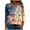 Multicolor Plus Size Blouse for Women_i, variant on CYMMPU Spring Tops V Neck 3/4 Sleeve Bee Printed Fall Trendy Shirts Blouses for Women Dressy Casual Loose Fit Business Elegant Work Tops T-Shirts Multicolor XXL