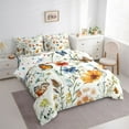 thumbnail image 3 of Feelyou Groovy Daisy Flower Bedding Comforter Set 7pcs, Spring Butterfly King Bedding Sets, 3 of 8