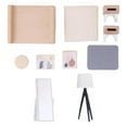 thumbnail image 4 of 2 juegos de muebles de casa de muñecas de madera, modelo de accesorios de simulación, bricolaje, hechos a mano Dormitorio y Cocina, 4 of 9