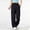 Black, variant on Women's Cargo Pants Lightweight Hiking Pants Athletic Casual Travel Drawstring Trousers
