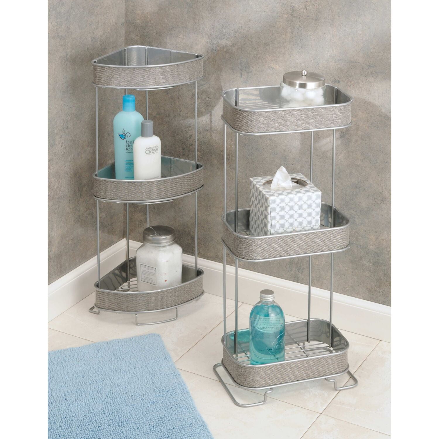 New 3-Tier Adjustable Corner Shelf Stand Bathroom Shower Caddy Storage  Organizer #HOMEZONE