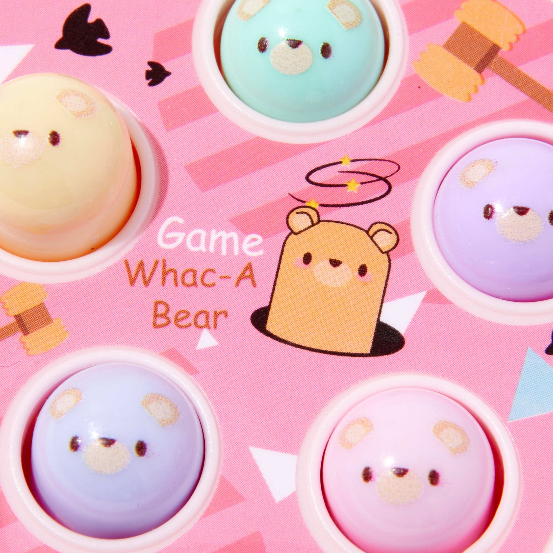 Claire's Back to School Pastel Whac-a-Bear Game Keychain, Medium