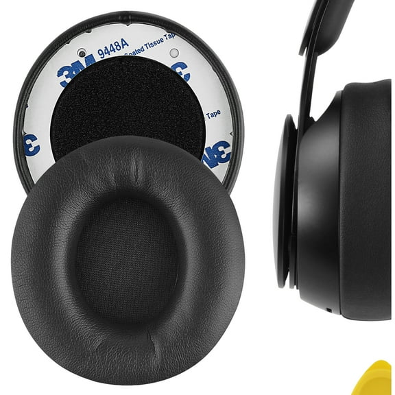 Geekria QuickFit Replacement Ear Pads for Beats Solo Pro (A1881) Headphones Ear Cushions, Headset Earpads, Ear Cups Cover Repair Parts (Black)