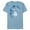 Ocean Blue, variant on Sleeping Beauty Princess Aurora Blue Flowers T-Shirt- Short Sleeve Blended T-Shirt for Adults - Customized-Purple