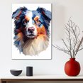 thumbnail image 3 of Australian Shepherd Dog Art Canvas, Pet Wall, Polygon Art Print on Canvas Canvas, large wall art, bathroom wall art, Ready to Hang,Living Room,Bedroom ＆ Office, 3 of 4