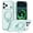 Mint, variant on Lunvic Case for iPhone 18 Pro Max, Magnetic Kickstand Phone Cover with 360 Spin Ring Holder, Capacitive Camera Button, Raised Screen Camera Edges, Matte PC, Clear