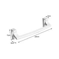 thumbnail image 6 of Cheers.US 2Pcs Modern Towel Bar with Hooks for Bathroom and Kitchen, Brushed Plastic Towel Hanger Over Cabinet, 6 of 8