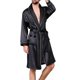 thumbnail image 1 of Seeunique Men's Satin Robe With Shorts - Nightgown Soft Printed Bathrobes Pajamas, 1 of 1