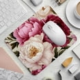 thumbnail image 2 of Peony Square Desk Mat Mousepad, 8.3x9.8 Inch Non-Slip Rubber Bottom, Printed Gaming Mousepad for Office and Gaming, 2 of 6