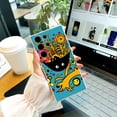 thumbnail image 3 of Elegante y duradera: ¡Funda plateada colorida y esmerilada de doble capa con ilustración divertida para iPhone 15 Pro Max y más!, 3 of 4