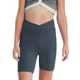 thumbnail image 1 of Doomiva Girls Athletic Swim Shorts Solid Color Shorts Sport Cheer Workout Running Hot Pink 140, 1 of 5