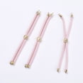 thumbnail image 1 of Nylon Twisted Cord Bracelet Making Slider Bracelet Making with Brass Findings Cadmium Free & Lead Free Long-Lasting Plated Tree of Life Pink Real 18K Gold Plated 210~220x2mm Hole: 2mm, 1 of 5